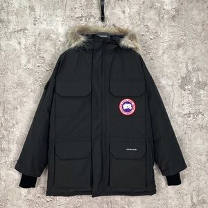 Canada Goose Black Jacket with Fur Trim
